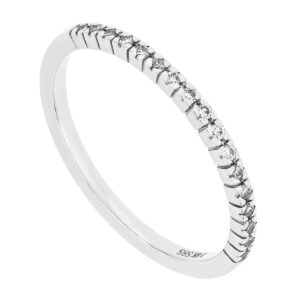Churumbela anillo en oro blanco con diamantes