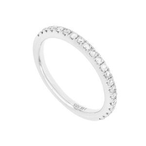Churumbela en oro blanco con diamantes