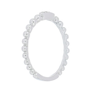 Anillo de oro blanco con diamantes - Imagen 2
