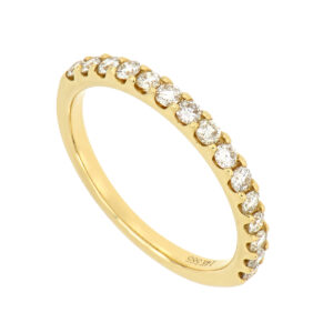 Churumbela en oro amarillo con diamantes