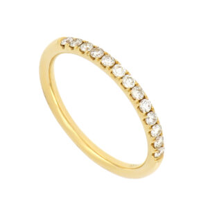Churumbela en oro amarillo con diamantes