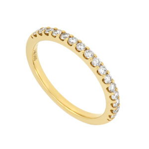 Churumbela en oro amarillo con diamantes