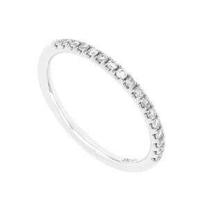 Churumbela en oro blanco con diamantes