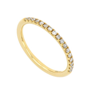 Churumbela en oro amarillo con diamantes