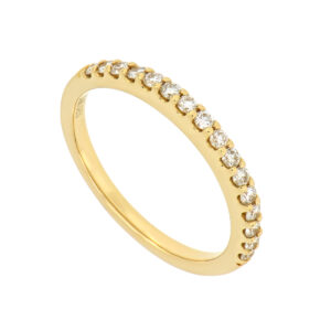Churumbela en oro amarillo con diamantes