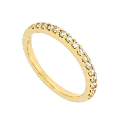 Churumbela en oro amarillo con diamantes