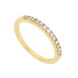 Churumbela en oro amarillo con diamantes