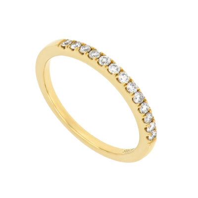 Churumbela en oro amarillo con diamantes