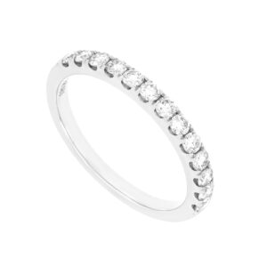 Churumbela en oro blanco con diamantes
