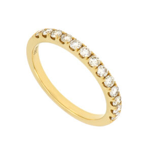 Churumbela en oro amarillo con diamantes