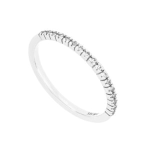 Churumbela anillo en oro blanco con diamantes