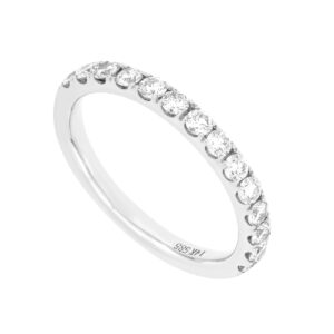 Churumbela oro blanco con diamantes