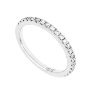 Churumbela en oro blanco con diamantes