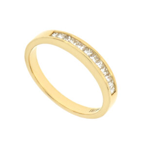 Churumbela en oro amarillo con diamantes