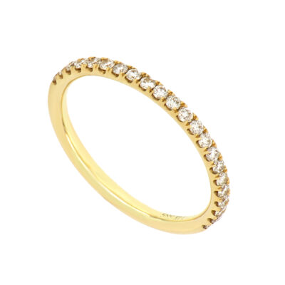 Churumbela en oro amarillo con diamantes