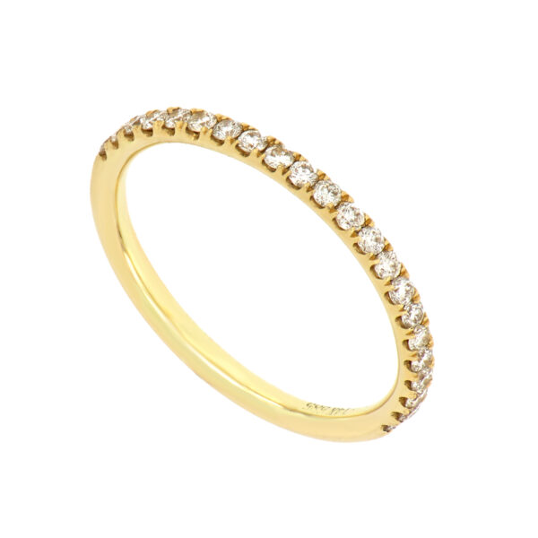 Churumbela en oro amarillo con diamantes