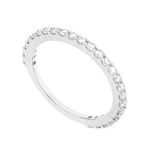 Churumbela en oro blanco con 25 diamantes