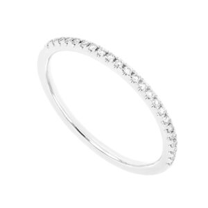 Churumbela en oro blanco con 23 diamantes
