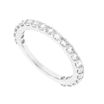 Churumbela en oro blanco con 20 diamantes