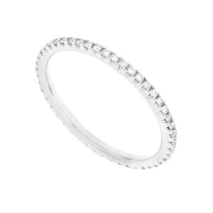 Churumbela en oro blanco con 48 diamantes