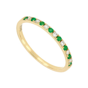 Churumbela con diamantes y esmeraldas