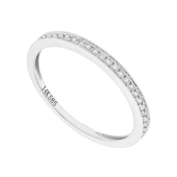 Churumbela en oro blanco con diamantes