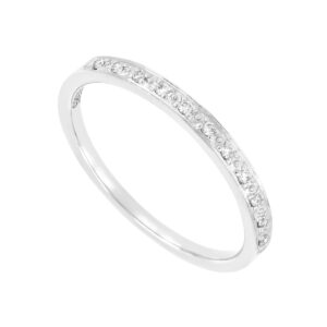 Churumbela en oro blanco con diamantes