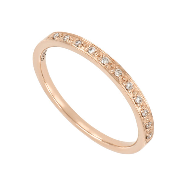 Churumbela en oro rosa con diamantes