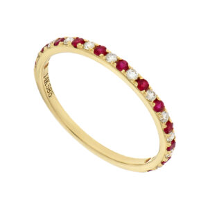Churumbela con diamantes y rubí