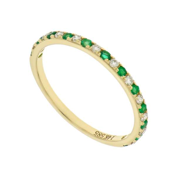 Churumbela con diamantes y esmeraldas