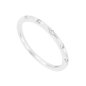 Churumbela en oro blanco con diamantes