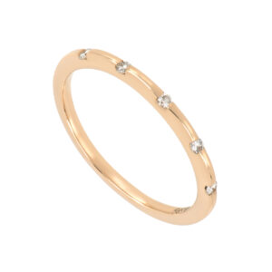 Churumbela en oro rosa con diamantes