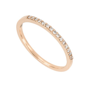 Churumbela en oro rosa con diamantes