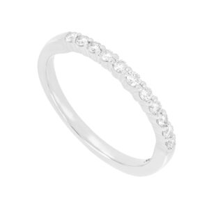 Churumbela en oro blanco con diamantes