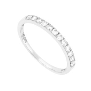 Churumbela en oro blanco con diamantes