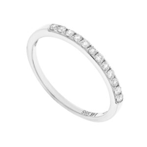 Churumbela en oro blanco con diamantes