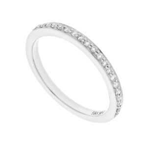 Churumbela en oro blanco con diamantes