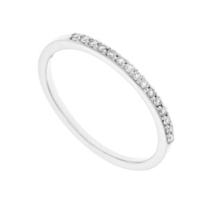 Churumbela en oro blanco con diamantes