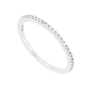 Churumbela en oro blanco con diamantes