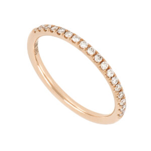 Churumbela en oro rosa con diamantes