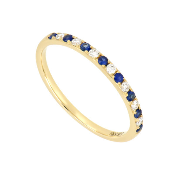 Churumbela con diamantes y zafiros