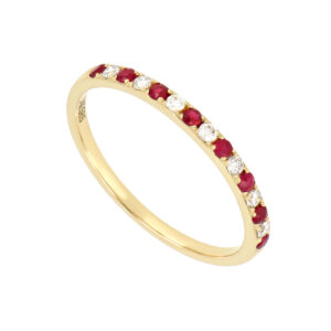Churumbela con diamantes y rubí