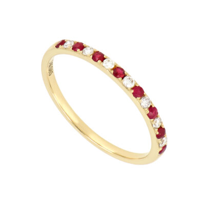 Churumbela con diamantes y rubí