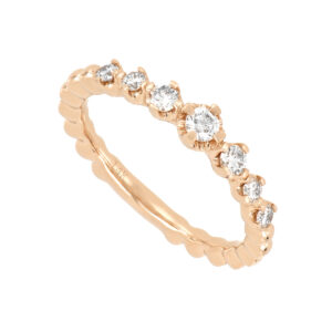 Churumbela en oro rosa con diamantes