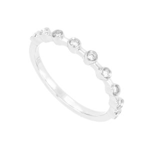 Churumbela en oro blanco con diamantes