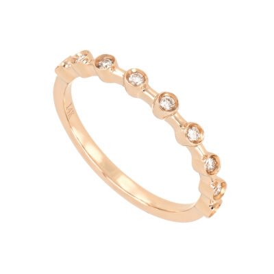 Churumbela en oro blanco con diamantes