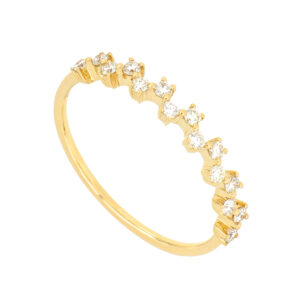 Anillo de oro con diamantes