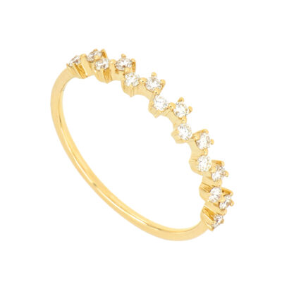Anillo de oro con diamantes
