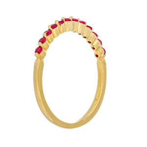 Churubela de oro amarillo con rubíes - Imagen 2