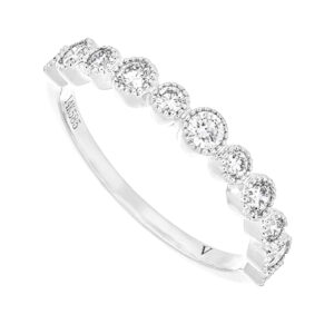 Churumbela de oro blanco con diamantes